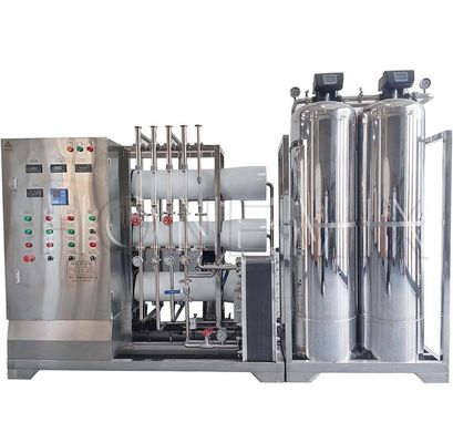 کارخانه تصفیه آب با اسموزی معکوس دو مرحله ای SUS304 با سیستم خالص EDI