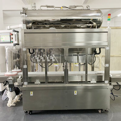 چهار سر کرم پر کردن ماشین ردیابی Servo پیستون Capping Machine