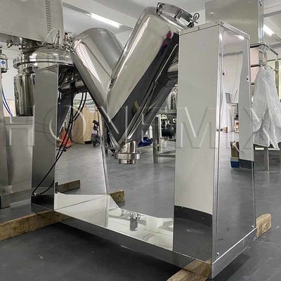 دستگاه مخلوط کننده پودر خشک شکل V SUS316L مخلوط کننده پودر پروتئین CE