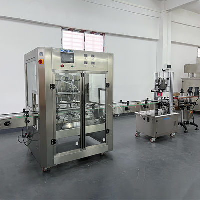 دستگاه های پر کردن مایع بطری سس 220 ولت کنترل PLC طراحی ضد نشت